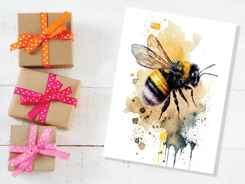 Happy Summer Bumblebee Card - View 4