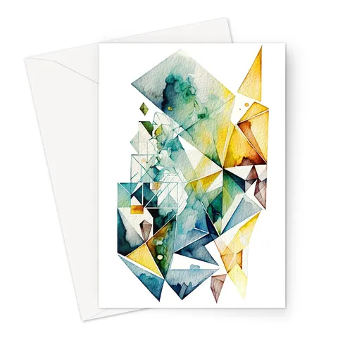 Modern Geometric Art Card - View 3