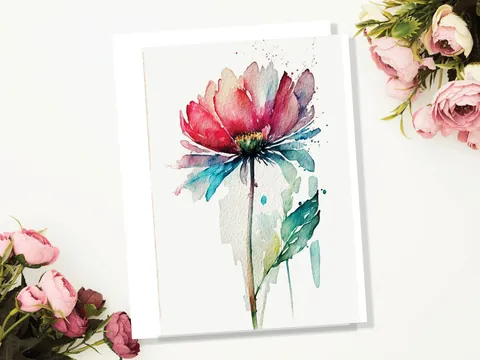 Simple Flower Greeting Card