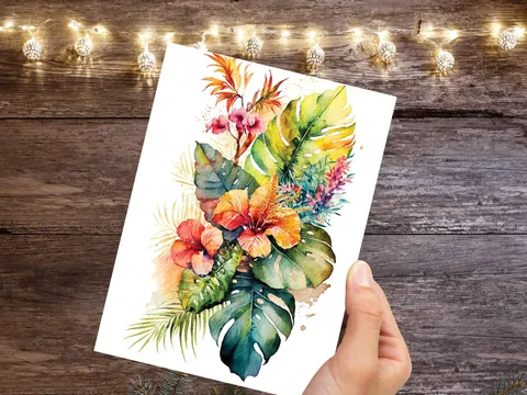 Hawaiian Birthday Card - View 6