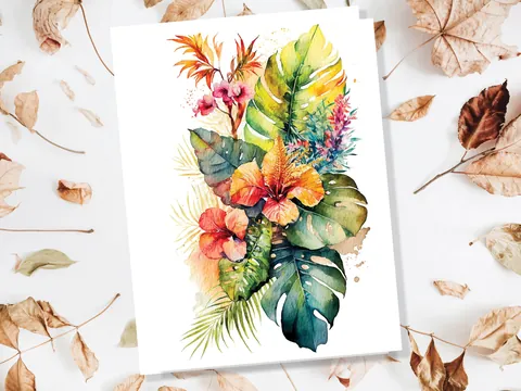 Hawaiian Birthday Card - View 5