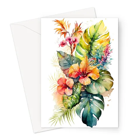 Hawaiian Birthday Card - View 2