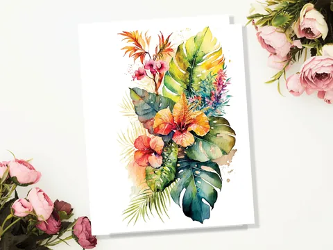 Hawaiian Birthday Card - View 4