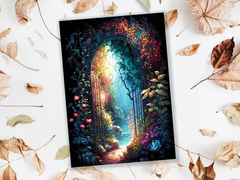 Mystical Garden Greeting Card - View 7