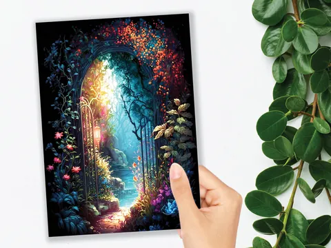 Mystical Garden Greeting Card - View 10