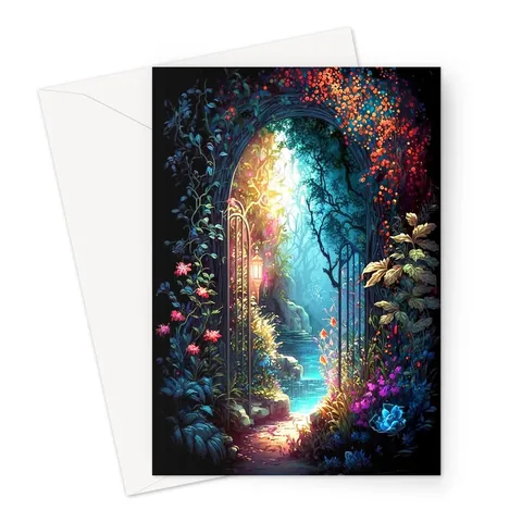 Mystical Garden Greeting Card