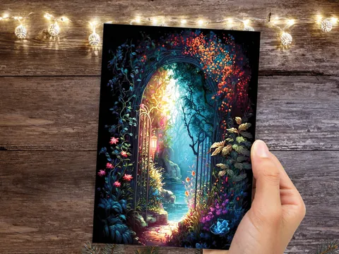 Mystical Garden Greeting Card - View 9