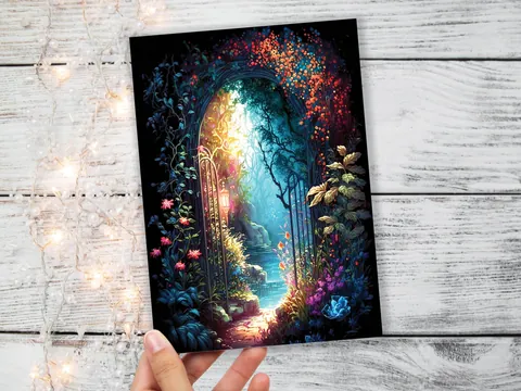 Mystical Garden Greeting Card - View 4