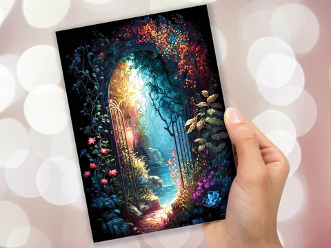 Mystical Garden Greeting Card - View 8