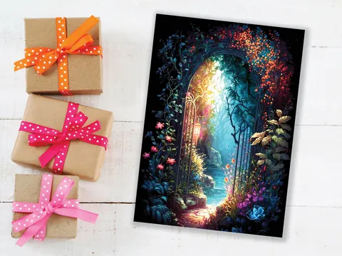 Mystical Garden Greeting Card - View 6