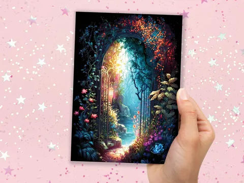 Mystical Garden Greeting Card - View 5