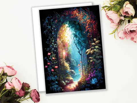 Mystical Garden Greeting Card - View 3