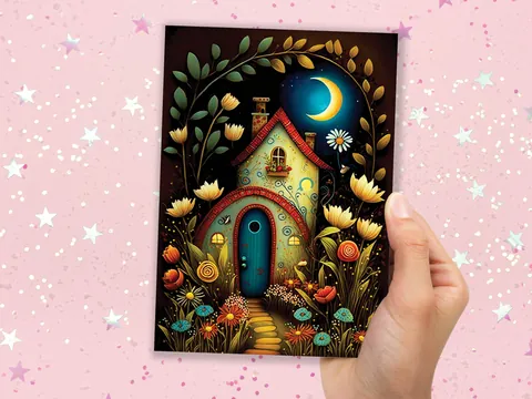 Whimsical Fairy Garden Card - View 5