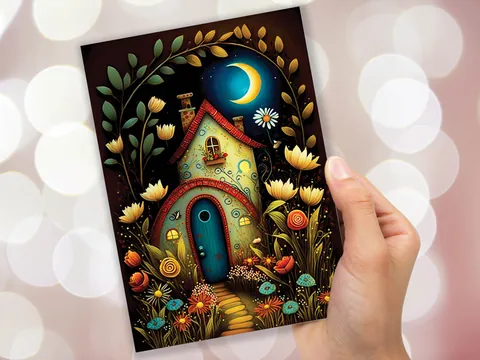 Whimsical Fairy Garden Card - View 8