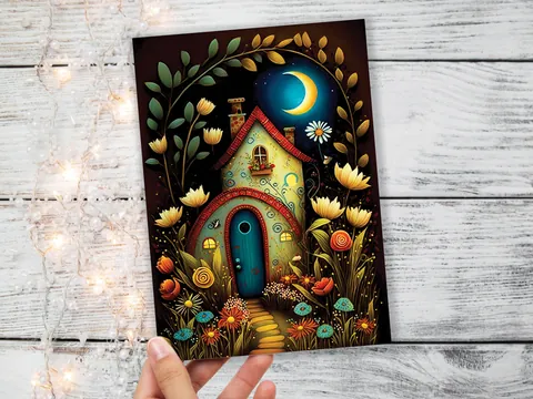 Whimsical Fairy Garden Card - View 4
