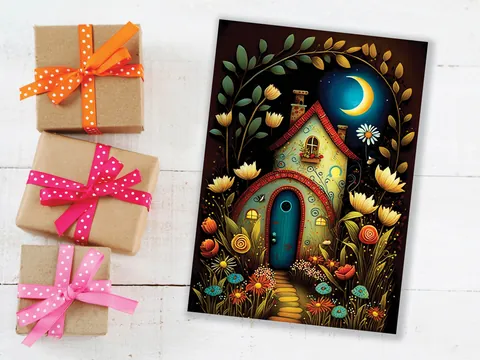 Whimsical Fairy Garden Card - View 6