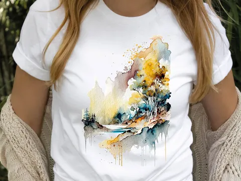 Abstract Landscape Shirt - View 6