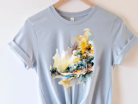 Abstract Landscape Shirt - View 8