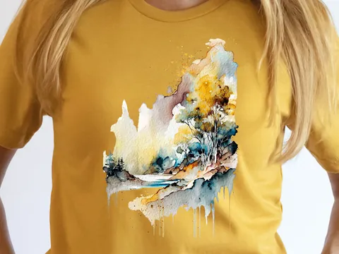 Abstract Landscape Shirt - View 4