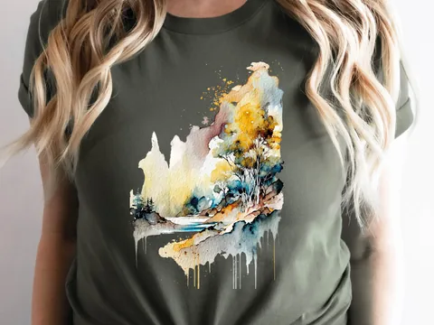 Abstract Landscape Shirt