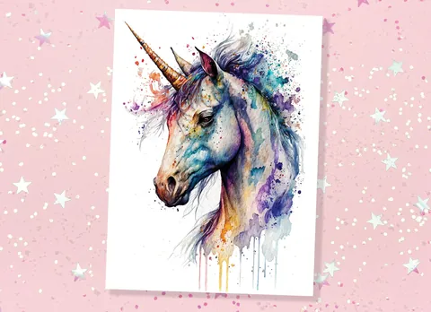 Happy Birthday Unicorn Card