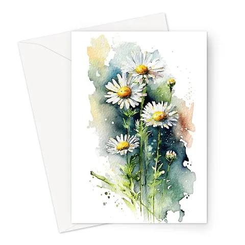 Daisy April Birth Flower Birthday Card - View 2