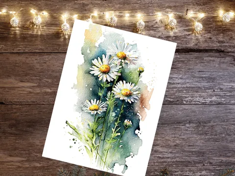 Daisy April Birth Flower Birthday Card - View 10