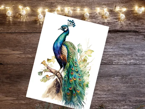 Peacock Card - View 9