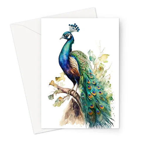 Peacock Card - View 2