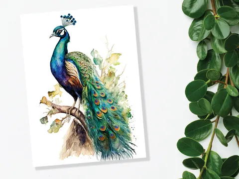 Peacock Card - View 10