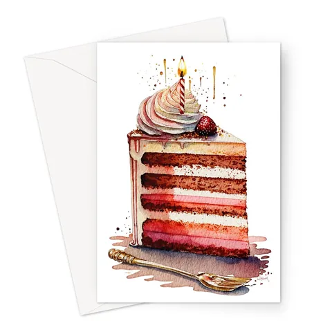 Birthday Cake Card - View 2