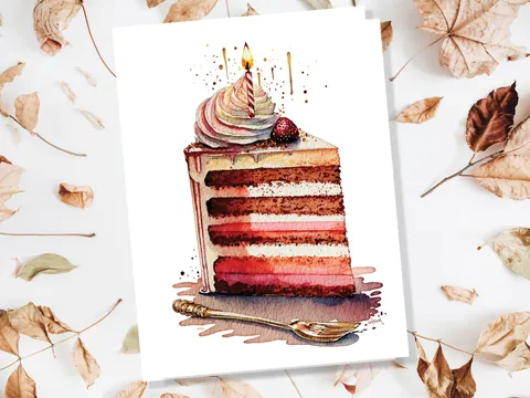 Birthday Cake Card - View 4