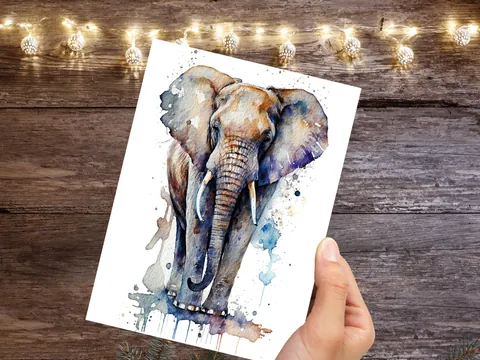 Elephant Greeting Card