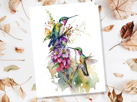 Hummingbird Birthday Card - View 5
