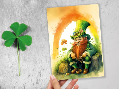 Cheeky Leprechaun St Patrick's Day Card - View 5