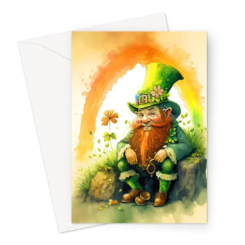 Cheeky Leprechaun St Patrick's Day Card - View 2