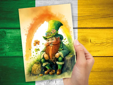 Cheeky Leprechaun St Patrick's Day Card - View 9