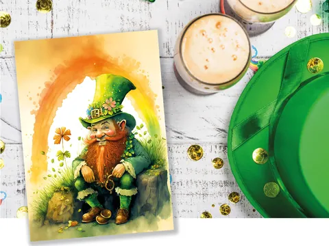 Cheeky Leprechaun St Patrick's Day Card - View 7