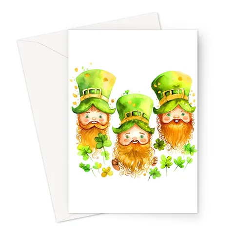 Ginger Leprechauns St Patrick's Day Card - View 2