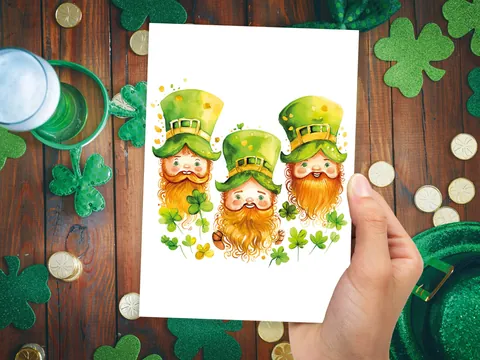 Ginger Leprechauns St Patrick's Day Card - View 6