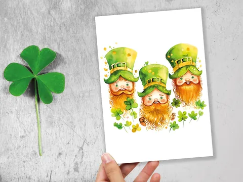Ginger Leprechauns St Patrick's Day Card - View 5