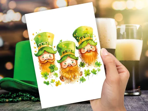 Ginger Leprechauns St Patrick's Day Card