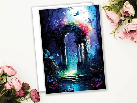 Secret Fairy Garden Greeting Card