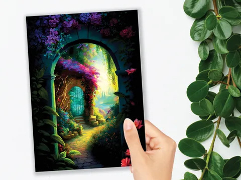 Summer Garden Thank You Card