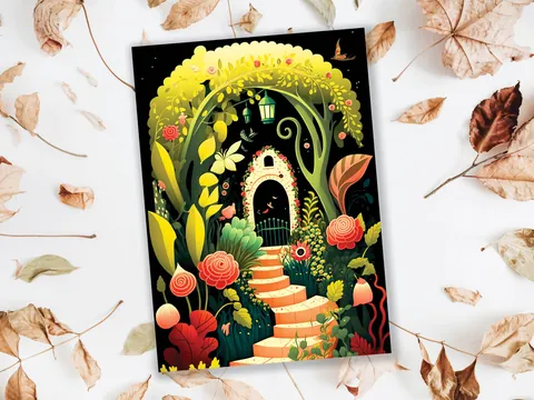 Whimsical Spring Garden Card - View 6