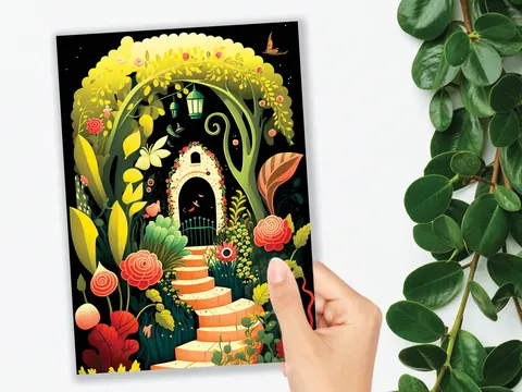 Whimsical Spring Garden Card - View 9