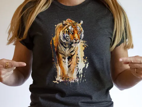 Watercolour Tiger T-Shirt - View 6