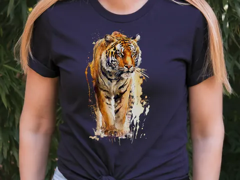 Watercolour Tiger T-Shirt - View 8