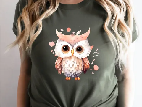 Cute Baby Owl T-Shirt - View 3