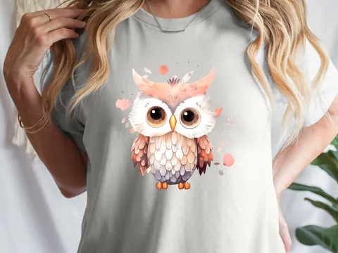 Cute Baby Owl T-Shirt - View 4